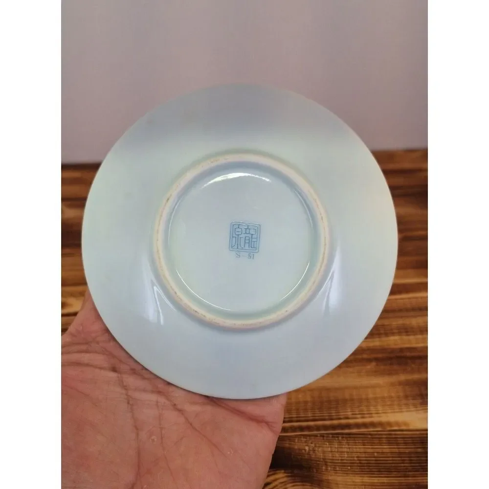 Toyo‎ Shobu Japanese Small Plates Iris Flower preowned 1950s